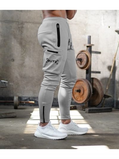 Fashion Casual Camouflage Pure Color Men's Fitness Pants