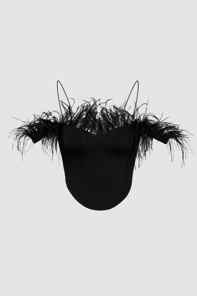 Fuzzy Corset Top
