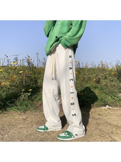 Fashion Casual Dots Striped Patchwork Men's Pants