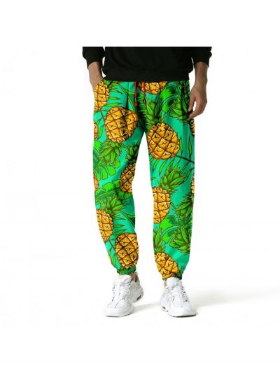 Holiday Style Printing Pockets Long Harem Casual Pants