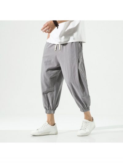 New Loose Plus Size Cotton Men's Pants