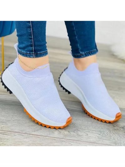 Casual Wedge Round Toe Women Sports Shoes
