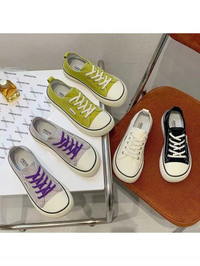 Summer Colorblock Women's Canvas Shoes