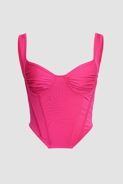 Hot Pink Bustier Cami Top