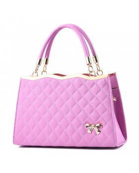 Spring quilted handbag embroidered messenger bag for women